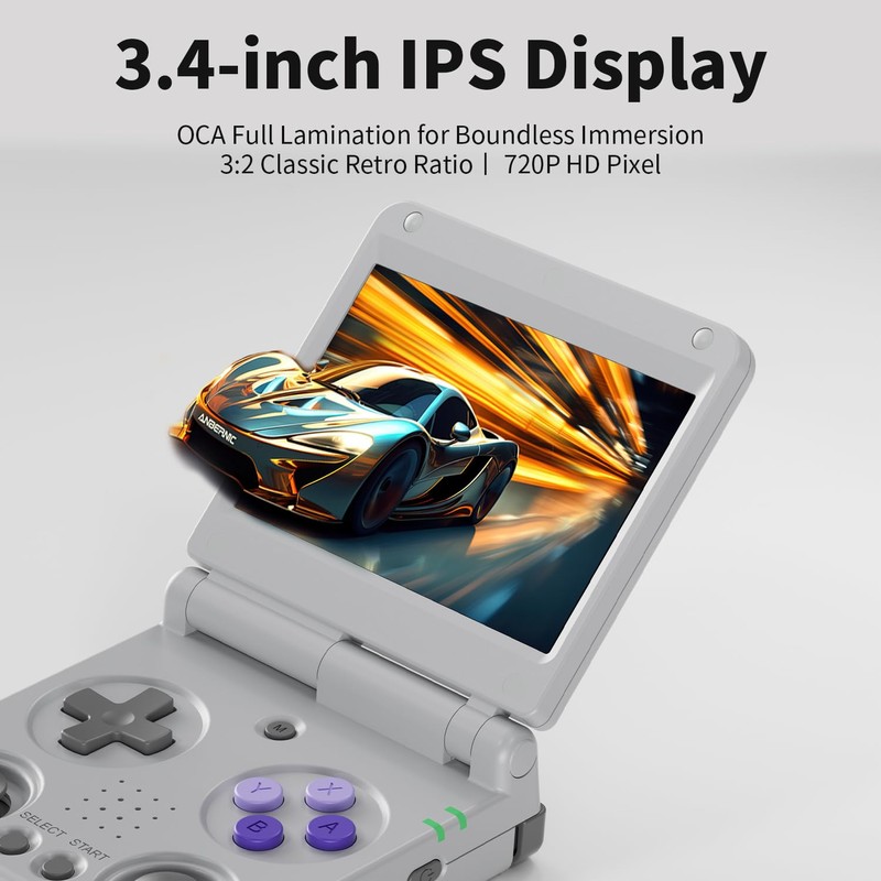 RG 34XXSP Retro Handheld Game Console Linux 3.4 inch IPS
