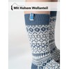 One Pair of 60% Wool Socks Island Flag Scandinavian Design,