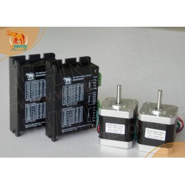 Wantai Motor New-2Axis-CNC Nema17 Stepper Motor 75oz-in,1.5A&1.7A,12-36VDC,128 driver Sewing