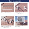 WeCooper Rooftop Mini Split Mount Bracket 9000to24000BTU,Heavy Duty Adjustable Roof