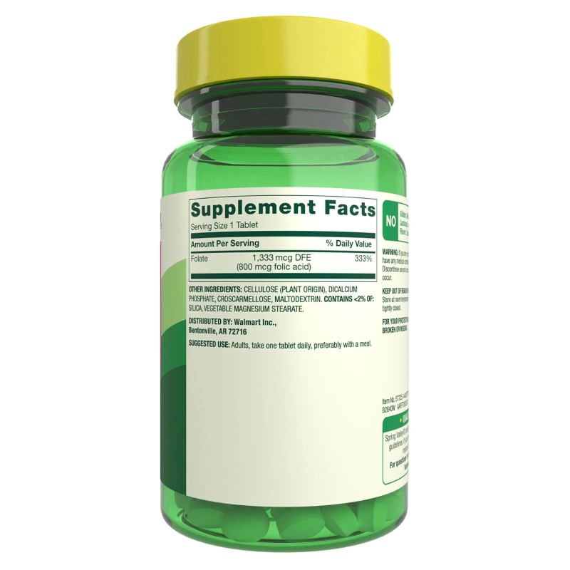 Spring Valley Folate Dietary Supplement, 1,333 mcg DFE, 400 Count