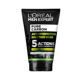 L'Oréal Paris Gel de Limpieza Facial de Men Expert, Pure Charcoal, 100 ml