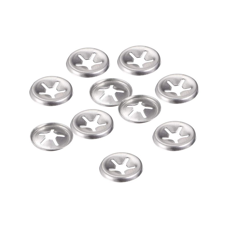 sourcing map Pack of 10 M4 Star Lock Washers 3.3