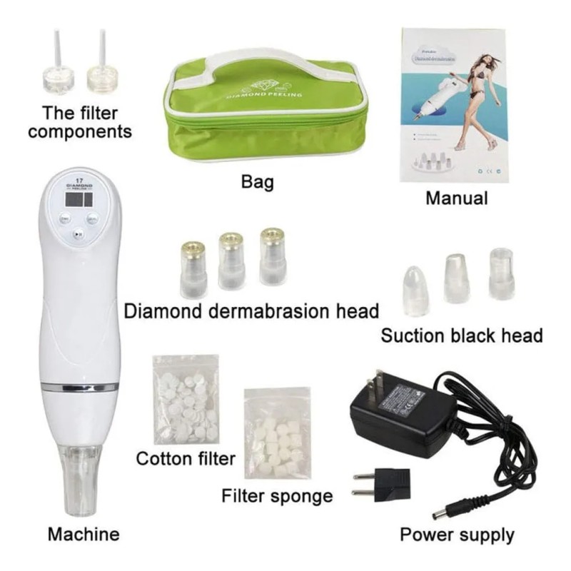 Microdermoabrasion Peeling 3 Puntas Diamante C/caja