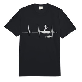 Bowfishing Heartbeat EKG Pulse Bowfisher Fish Bowfisherman Comfort Colors Adult Heavyweight T-Shirt