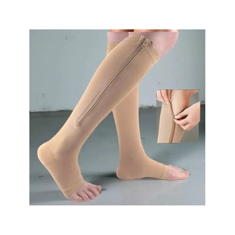 Unknown 하지 정맥류 압박 스타킹 밴드 종아리 다리 관리 지퍼형