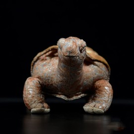 ZHONGXIN MADE Simulation Tortoise Plush Toy - 11inch Lifelike Brown Tortoise Stuffed Animals Rex Plushie Toys Figur, Super Soft Plush Dolls for Kids Stuffed Model Toys, Gifts for Kids