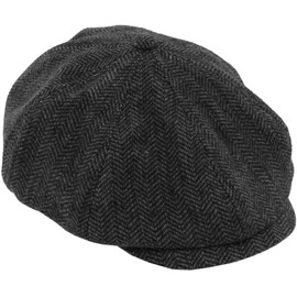 Adults Burglar Costume - Large - Black & White Striped T-Shirt, Grey Flat Cap, Black Eye Mask, Black Swag Bag - Adults World Book Day Book Week Fancy Dress Costume