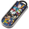 Skater TACC2AG-A Children's Cutlery Set, Lunch, Chopsticks, Spoon, Fork, Made