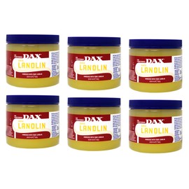 Dax Conditioner 100% Pure Lanolin 14 Ounce Jar (118ml) (6 Pack)