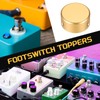 MECCANIXITY 6 Pcs Footswitch Toppers Guitar Pedal Button Caps Metal