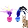 Worbee Cat Balls Interactive Cat Toy Cat Feather Balls with