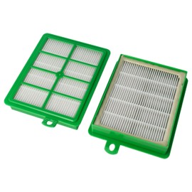 vhbw Hepa Allergy Filter Set compatible with AEG VX6, VX7, VX8, LX7, LX8, LX9 replaces AEG AFS1, ASF1W, E 12, AEFG12W, UltraCaptic E 12 AEF12