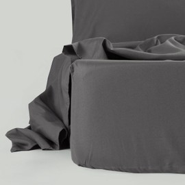 NTBAY Toddler Sheet Set - 3-Piece Microfiber Crib Sheet Set - Crib Flat Sheet Crib Fitted Sheet and Pillowcase - Solid Toddler Bedding Sets, Dark Grey