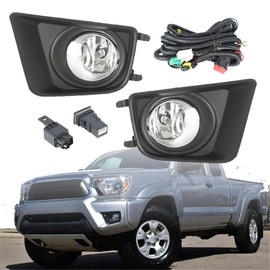 labwork 1 Pair Fog Lights Lamps Assembly Replacement for Toyota Tacoma 2012-2015 Driving Fog Lights Lamps with Bulbs Fog Light Covers Harness Switch
