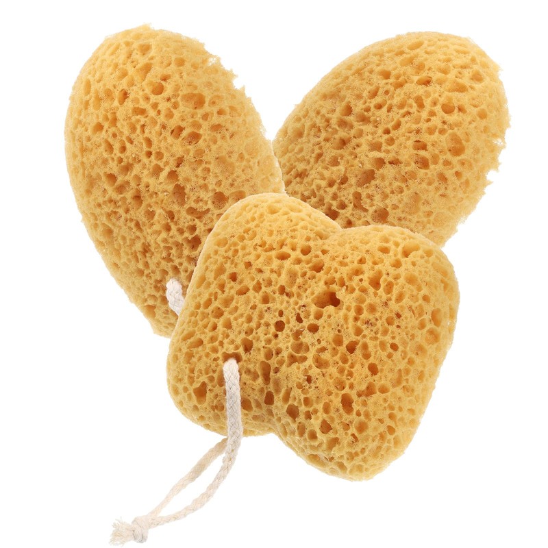 piezas de esponja de baño, esponjas marinas naturales para ducha,