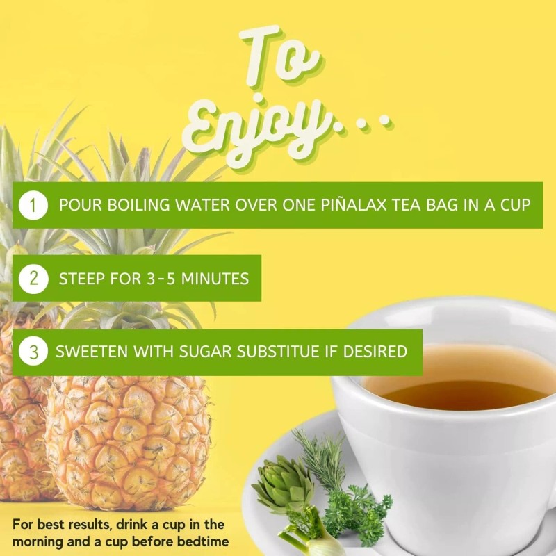 Hanan Piñalax 30 Teabags - for Digestive Support & Diet