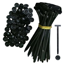 Nylon Universal Cable Tie Buckle, 30PCS Heavy Duty Self-Locking Zip Ties with Button Lock, UV-Resistant Fasteners for Car Fender Trunk Repair, Wire Bundling, Home & Garage Use