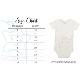 Starberrykids G-Tube Bodysuit for Babies, Toddlers and Children (2)