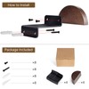 SEKSON Cowboy Hat Rack for Wall, 4 Pack Wooden Hat