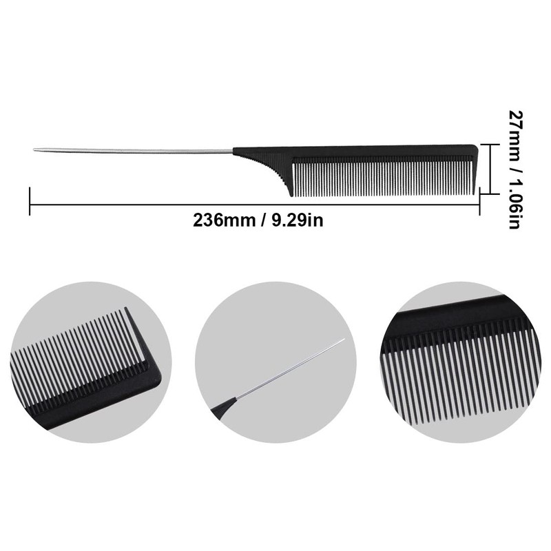 SIOPPKIK Handle Comb, Hair Comb, Section Comb, Touching Comb, Needle