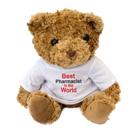 BEST PHARMACIST IN THE WORLD - Teddy Bear - Cute Soft Cuddly - Award Gift Present