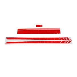 Car Hood Sticker Waterproof Universal Door Side Skirt Racing Stripe Stickers Car Body Decal Red