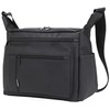 CHUULII Men's Shoulder Bag, Crossbody Bag, Large Capacity, 11 Pockets,