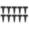 FGen 10pcs 3-inch Galvanized T-Shaped & Triangular Hinge Door