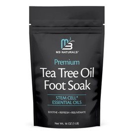 Tea Tree 티트리 오일 발 담그기 및 엡섬 솔트를 위한 | 스파 운동선수 발, 냄새 나는 디톡스 한 발톱을 16온스 [Magnesium Foot Body Soak] Tea Tree Oil Foot Soak and Epsom Salt | Spa Athletes Foot, Smelly Detox Toenails 16 oz [Magnesium Foot Body Soak]