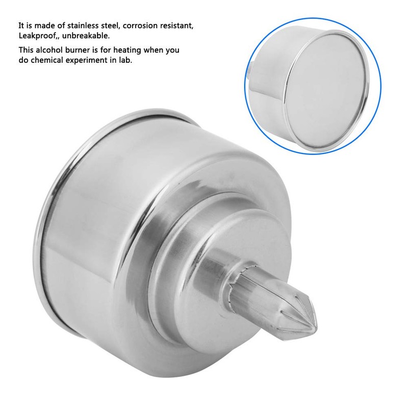 Alcohol Burner, Alcohol Spirit Lamp, Lab Alcohol Burner, for Heating