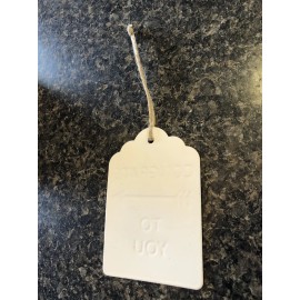 Metal Gift Tag CONGRATS TO YOU 3”x4” with Jute String