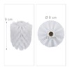 Relaxdays 10 x Toilet Brush Heads, Loose Toilet Brushes, Thread