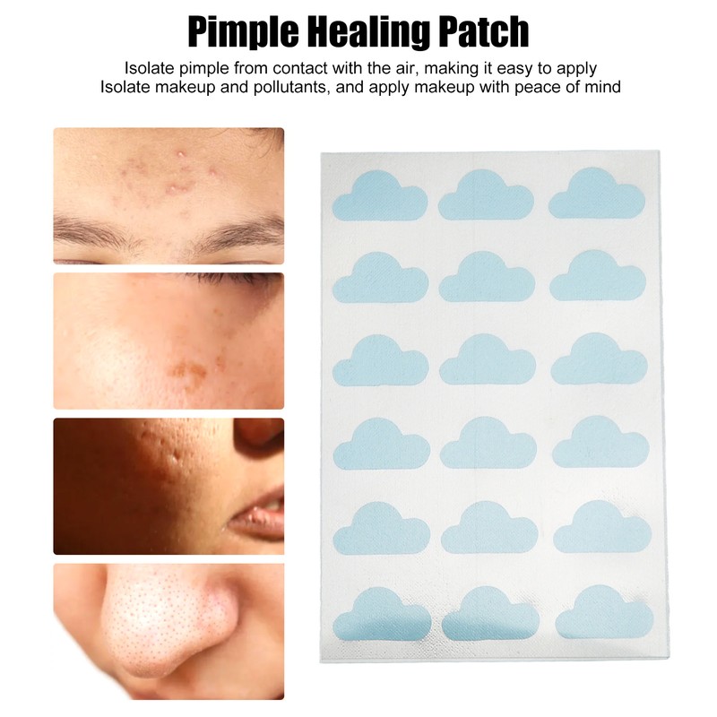 36Pcs Hydrocolloid Pimple Pads Cartoon Shape Cute Concealing Healing Pimple