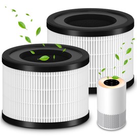 2 Pack AP-S0610L HEPA Replacement Filter Compatible With MOOKA AP-S0610L Purifiers, 3-IN-1 H13 True Hepa Filter & High-Efficiency Activated Carbon