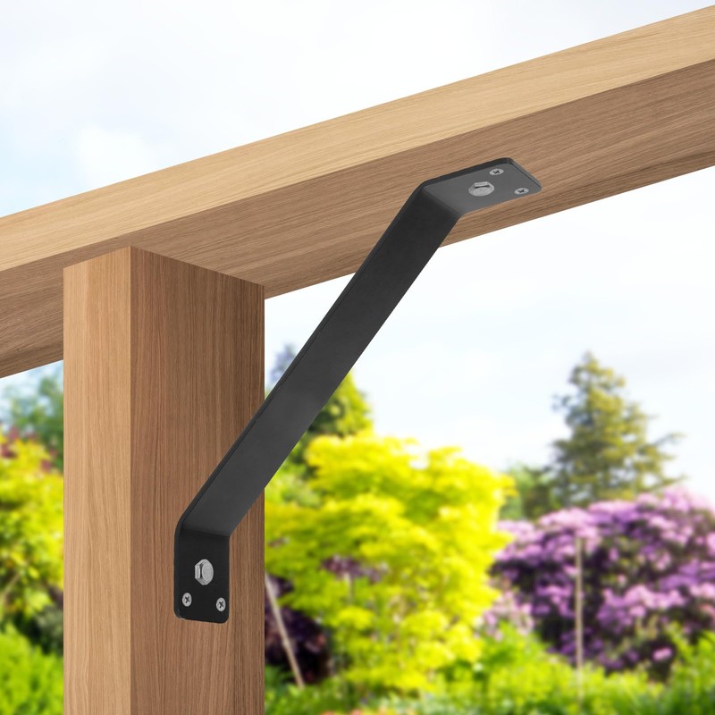 Rasugarlary Inside Mount 45-Degree Angle Bracket, 8 Pcs 7-1/4'' x