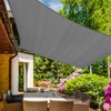 KANAGAWA Sun Shade Sail 12'x12' Dark Gray Square UV Block