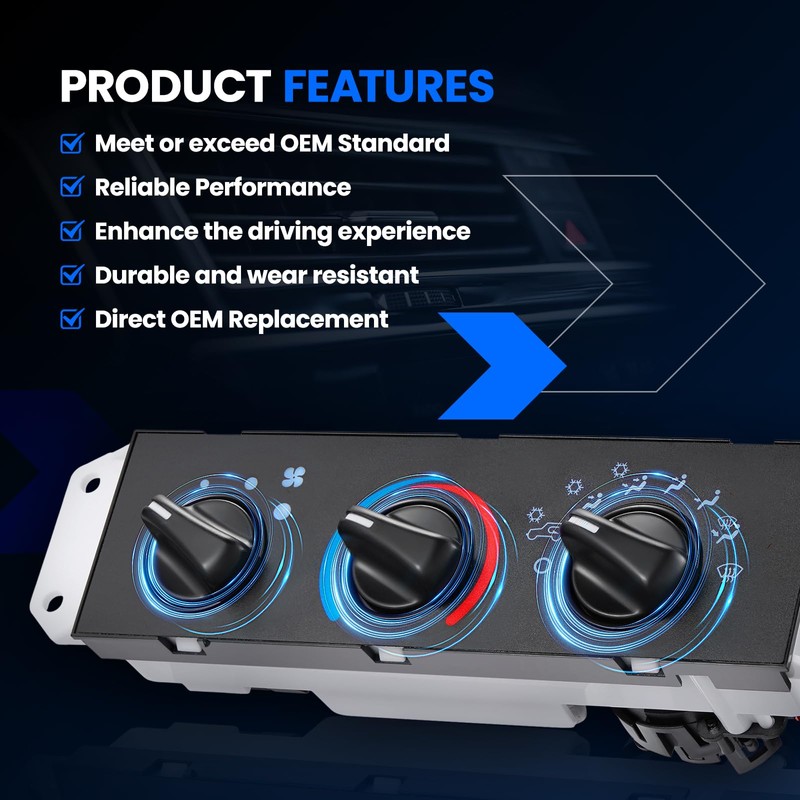 SYKRSS 55037473AB HVAC A/C Heater Climate Control Panel Module with