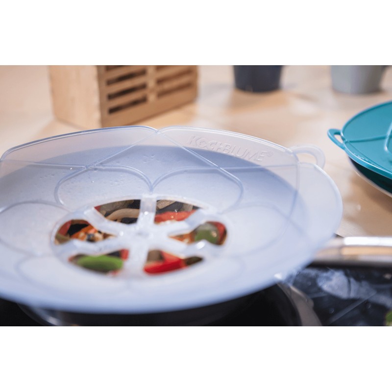 Cooking flower mini boil-over protection, diameter 16.5 cm, anthracite