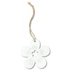 DARO DEKO Wooden Decorative Hanging Flowers 24 Pieces 7 cm