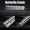 Butterfly Comb, Pack of 2 Butterfly Comb, Stainless Steel Foldable