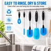 Bottle Cleaning Brush Set for Water Bottles – Stainless Steel