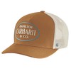 Carhartt Men's Twill Mesh-Back Hamilton Embroidered Cap, Carhartt Brown, One