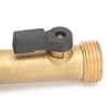 G3/4 Female Thread Connector Brass Ball Valve Hose 3‑Way Connector