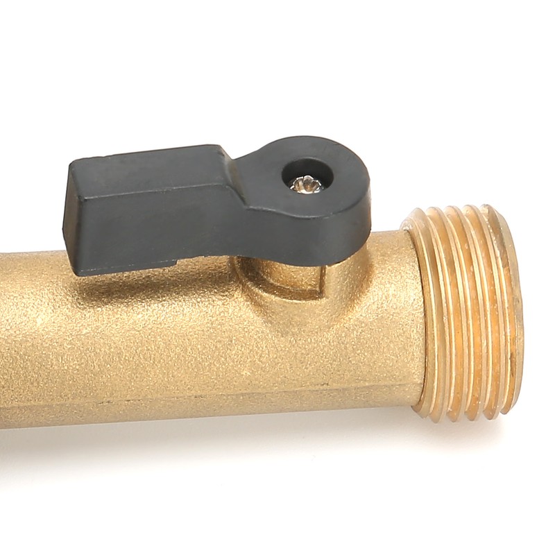 G3/4 Female Thread Connector Brass Ball Valve Hose 3‑Way Connector