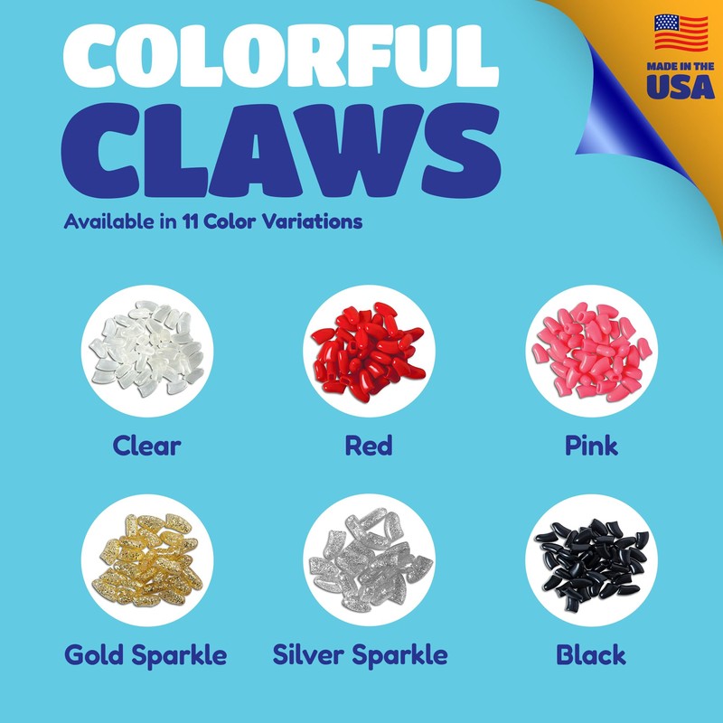 Soft Claws Dog Nail Caps, 40 XX-Large Nail Caps, Made