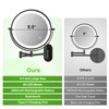 VORREMIRR Wall Mounted Makeup Mirror: 1x/15x Magnifying Mirror with 8.5"