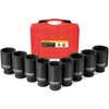 DAYUAN 9 Pcs Axle Nut Hub Impact 1/2" Drive Socket