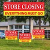Fiwochic 4 Pcs Store Closing Everything Must Go Banner Signs