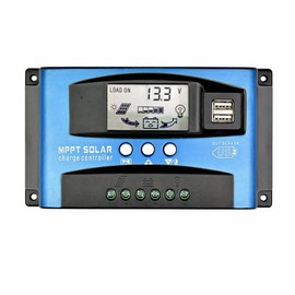 DIGISHUO 100A MPPT Solar Charge Controller with LCD Display Dual USB Multiple Load Control Modes,New Mppt Technical Maximum Charging Current